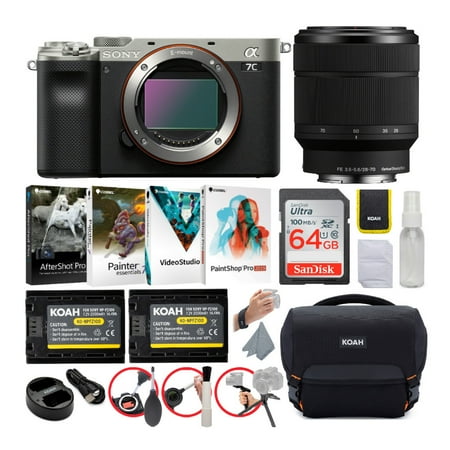 UPC: 0663701857344 | Sony Alpha a7C Full-Frame Mirrorless Camera (Silver) Bundle with FE 28-70mm Lens