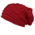 thumbnail image 4 of Gorro grueso acanalado para mujer, gorro cálido de punto de lana de ganchillo, estilo elástico, a la moda, para invierno, 4 of 5