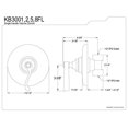 thumbnail image 2 of Kingston Brass Vintage Wall Volume Control Valve, 2 of 2