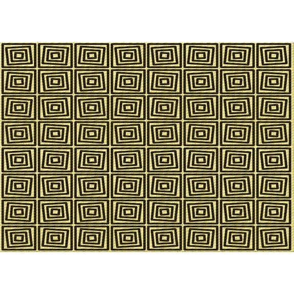 Ahgly Company Indoor Rectangle Patterned Midnight Gray Area Rugs, 6' x 9'