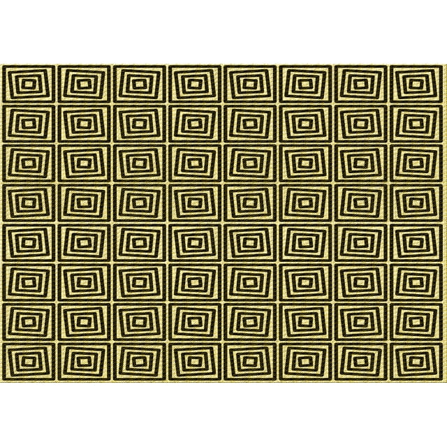 Ahgly Company Tapis d'Intérieur Lavables en Machine Rectangle Transitionnel Zone Grise de Minuit, 8' x 10'