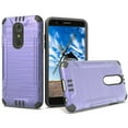 thumbnail image 2 of GSA Slim Brushed Hybrid Case For LG Stylo 4, Stylo 4 Plus - Purple & Black, 2 of 4