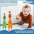 thumbnail image 6 of Animolds Squeeze Me Rubber Chicken Toy, Screaming, Novelty Squeaky, 2-Pack, 6 of 8