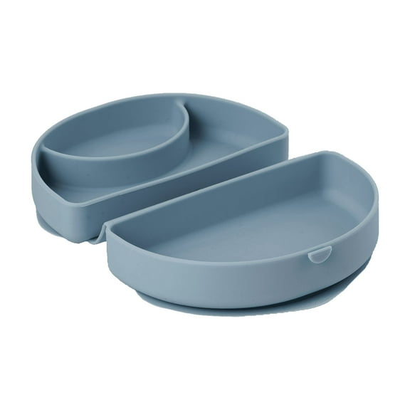 Miniware Silifold - Silicone Baby Plate -Aquamarine