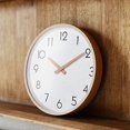 thumbnail image 3 of Silent Sweep Solid Wood Literary Clock, Simple Design, Nordic Wooden Clock, Wooden Wall Clock, 3 of 5