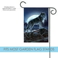 thumbnail image 5 of Toland Home Garden Full Moon Wolf Wolf Flag Double Sided 12x18 Inch, 5 of 5