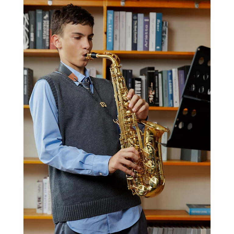 Eastar Alto Saxophone E Flat Gold Lacquer, Beginner Full Kit Eastar Alto Saxophone E Flat Gold Lacquer, Beginner Full Kit