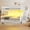 White, variant on Harper & Bright Designs Full XL over Queen Bunk Bed with Shelves and Trundle, Wood Stairway Bunk Beds Frame with Storage and LED Light, Walnut