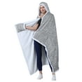 thumbnail image 2 of Catalonia Wearable TV Blanket with Sleeves Arms Warm Micro Plush Sherpa Fleece for Adult Large Wrap Throw Robe 72 x 55”, 2 of 7