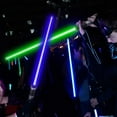 thumbnail image 2 of piezas 2 en 1 7 colores que cambian espada iluminada espada ligera expandible con sonido Cosplay juguete niños cumpleaños Halloween regalos de Navidad, 2 of 8
