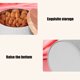 thumbnail image 4 of Caja de hierro decorativa | Contenedor multiusos para pasteles de mil capas, pasteles de nieve y botanas horneadas | Caja de regalo hermética en gris, blanco y rosa, 4 of 5