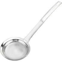 Multi-functional Hot Pot Fat Skimmer Spoon - Stainless Steel Fine Mesh Food Strainer for Skimming Grease and Foam DIA 4.4" (L)