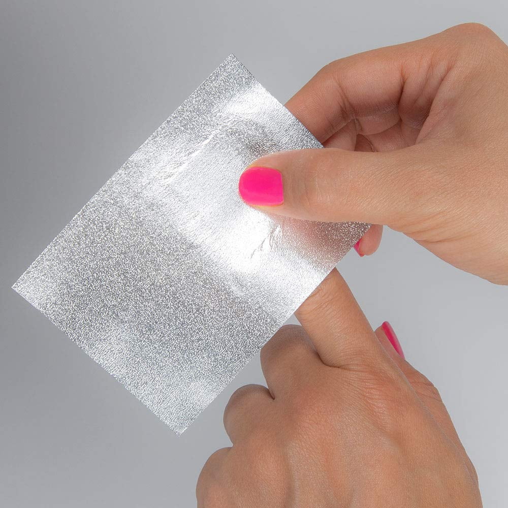 ForPro Expert Embossed Gel Polish Removal Wraps, Pre-Cut with Cotton Pad, Remove Gel Polish, Acrylics, & Nail Art, 4â L x 2.9â W, 500-Count