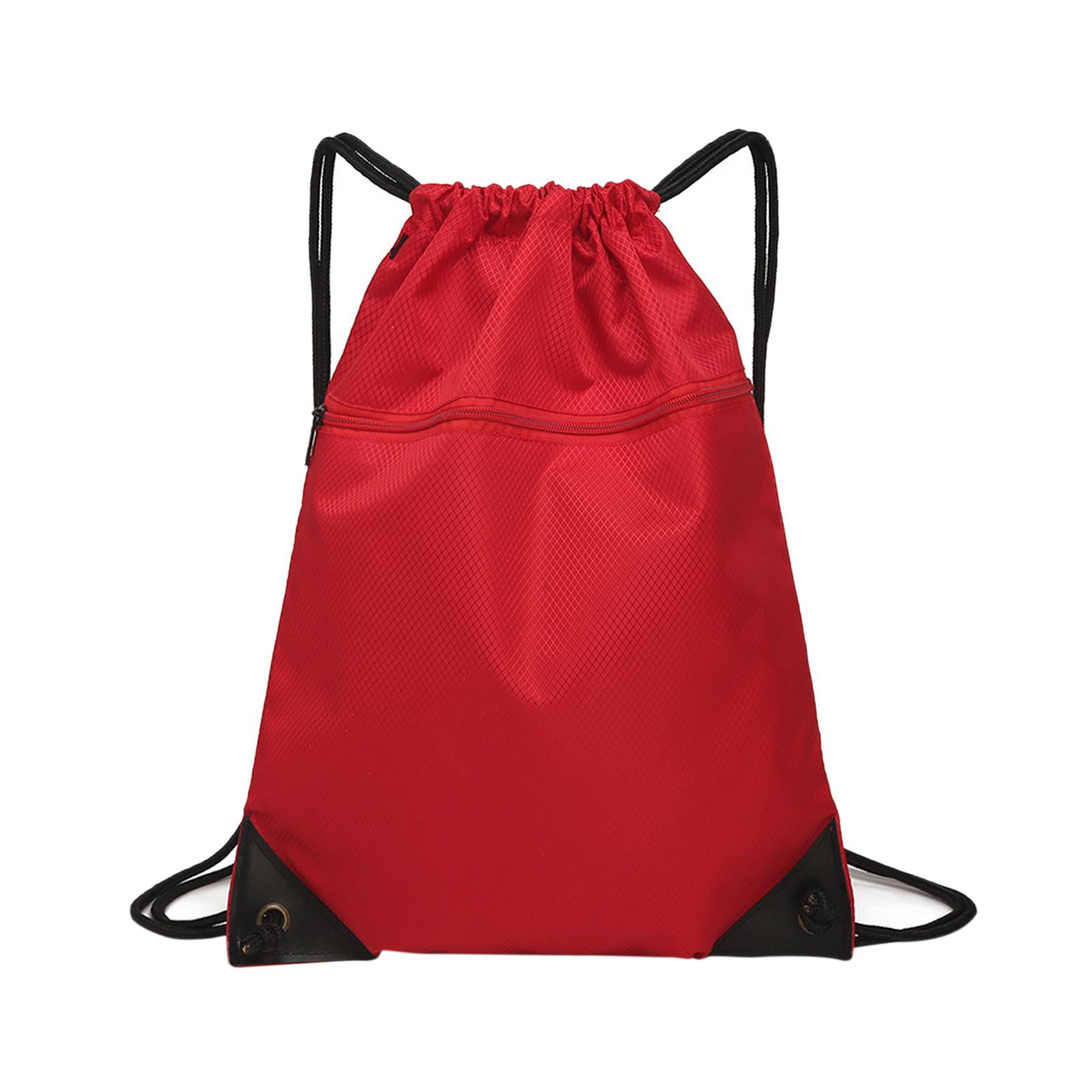 Drawstring Sack Bags Sports PE Swim Gym Waterproof Shoulder School Bag Backpack 