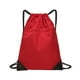 thumbnail image 1 of Bolso con cordón Unisex, mochila deportiva sencilla para hombres y mujeres, nueva mochila ligera de viaje de gran capacidad para entrenamiento físico rojo jinwen mochilas de cuerdas, 1 of 8