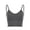 Gray, variant on Women's Comfy Sleep Bra Padded Seamless Bralettes Wireless Cami Bra Tank Top Sports Bra (Black, S/M)