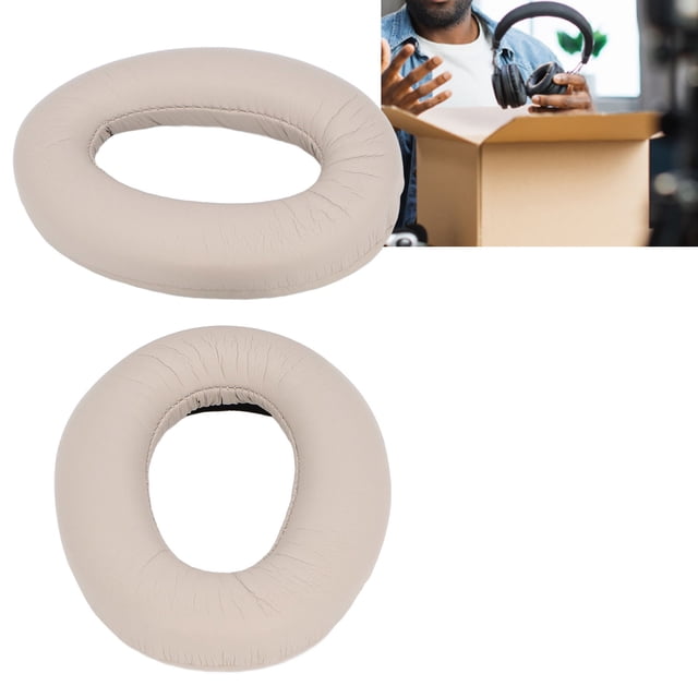 Coussinets de Remplacement pour Écouteurs WH 1000XM2 & MDR 1000X, Coussinets d'Oreille en Cuir Protéiné et Mousse à Mémoire de Forme