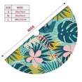 thumbnail image 3 of Lsque Tropical Floral Print Christmas Tree Skirt, Tree Skirt with Ties or Velcro, Perfect for Holiday Decorations, Halloween, and New Year-36", 3 of 7