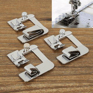 3Pcs/Set Domestic Sewing Machine Foot Presser Rolled Hem Feet For Brother  Singer