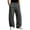 Dark Gray, variant on Mens Baggy Sweatpants Loose Fit Wide Leg Elastic Waist Sweat Pants Open Bottom Athletic Pockets Jogging Pants