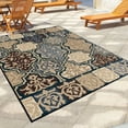 thumbnail image 5 of Orian Four Seasons Area Rug 1835 Indoor/Outdoor Multi Squares Blocks Floor Decor Modern Carpet, 5 of 6