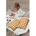thumbnail image 4 of Rural Farmhouse Buffalo Plaid Outdoor Pillow Covers Waterproof Throw Pillow Cover 20x12in Set of 2,Rectangle Decorative Pillowcases Cushion Case for Patio Sofa Couch,Orange White Lattice, 4 of 7
