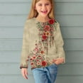 thumbnail image 2 of Lovzfmll Chandail à Col Rond à Manches Longues avec Graphique de Puissance pour Filles et Garçons, Chandail Décontracté pour Enfants, Motif Solide, Confortable pour Renforcer la Confiance des Petites Filles 4-5 Ans, 2 of 5