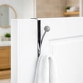thumbnail image 2 of Evideco French Home Goods 2 Hooks Bathroom Rust Resistant Over-the-Door Towel Hooks, Gray, 2 of 8