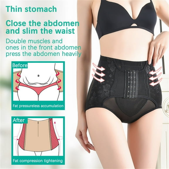 Itsame Lingerie Underpants for Womens Panties Lift Buttocks Breathable Mesh Gauze High Waist Breathable Underwear Black Size M