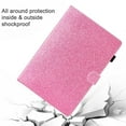 thumbnail image 5 of Dteck Smart Case for Samsung Galaxy Tab A7 10.4" SM-T500/T505 (2020 Released) 10.4-inch,Bling Glitter Magnetic Leather Card Holder Wallet Kickstand Automatic wake/sleep Cover,Pink, 5 of 5