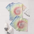 thumbnail image 4 of YOUYEDIAN Girls Summer 2 Piece Outfit Sets Casual Fashion Crewneck T Shirt and Biker Shorts (Light Blue, 11-12 Years), 4 of 5