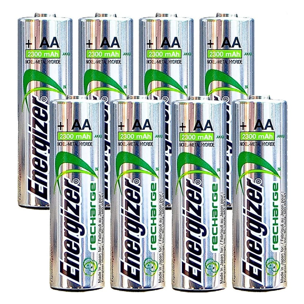 stel voor cliënt koffer Energizer AA Rechargeable Batteries NiMH 2300 mAh 1.2V NH15 - 8 Count -  Walmart.com