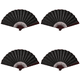thumbnail image 1 of Abanico Plegable 10 Pulgadas Tela Pintura Artesanal Del para Bodas (), 1 of 4