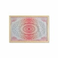 thumbnail image 1 of Ethnic Wall Art with Frame, Eastern Cultural Folk and Mystic Boho Ombre Mandala Art Design Illustration, Printed Fabric Poster for Bathroom Living Room, 35" x 23", Grey Red, by Ambesonne, 1 of 2