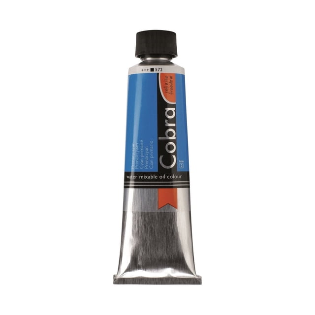 Color de óleo mezclable con agua Cobra tubo de 40 ml - Cian primario