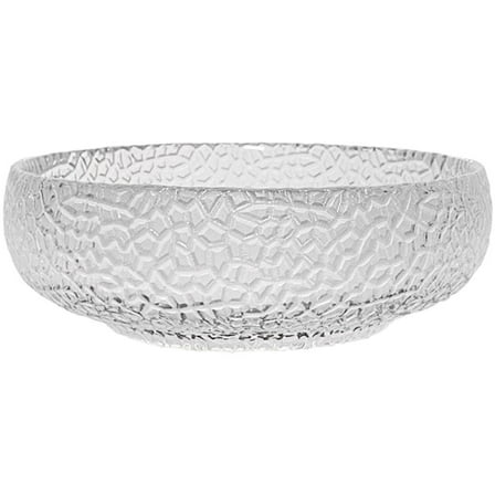 PAMINGONO Glass Salad Bowl Clear Glass Serving Salad Tableware Home Use 1Set