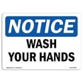 thumbnail image 1 of SignMission OS-NS-A-1824-L-18949 Panneau de Signalisation OSHA 18 x 24 Po - Lavez-Vous les Mains, 1 of 1