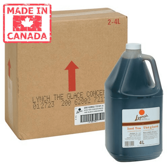 Lynch Drink Concentrate Iced Tea 5+1 4L/135.26oz (2/Case) - Canadian Made
