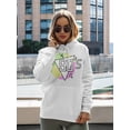 thumbnail image 2 of 90's Triangle Hoodie Women -Image by Shutterstock, Female 3X-Large, 2 of 4