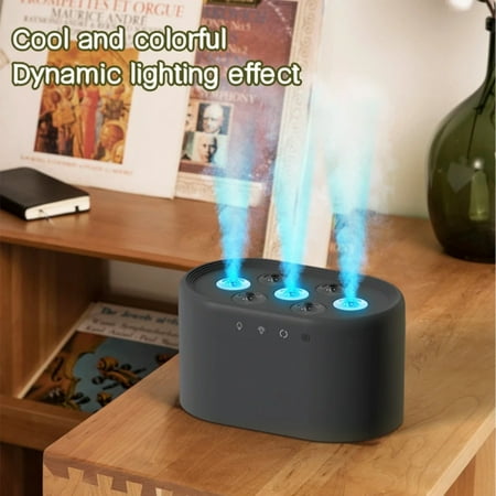 

CHNGXJC Ideal for bedroom use this colorful and large capacity USB air humidifier with heavy fog sprayer is perfect for creating a relaxing atmosphere. With a 1000ML water mist replenish