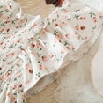 thumbnail image 6 of Gaexia Girls Dresses ,Toddler Children Girls Short Sleeve Flowers Prints Dresses Dress Clothes (White,4-5 Years), 6 of 7