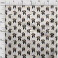 thumbnail image 3 of oneOone Cotton Cambric White Fabric Circus Craft Projects Decor Fabric Printed By The Yard 42 Inch Wide-aA, 3 of 5