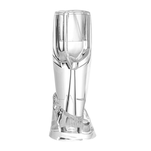 Decantador Rápido Elegante con Base de Apoyo, Jarra de Mano Cristalina, Accesorios de Vertedor Aireador para Celebración