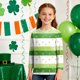thumbnail image 4 of Blusas y camisas de manga larga con cuello redondo, informales, con estampado del Día de San Patricio, de manga tres cuartos y cuello redondo, para niños de talla mediana y grande., 4 of 6