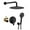 Matte Black, variant on Rainlex 10 in. Shower Head Single-Handle 3-Spray Round High Round High Pressure Shower Faucet in Matte Black