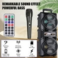 thumbnail image 6 of Portable Wireless Bluetooth Speaker PA Sound System Dual 6.5" Woofer Heavy Bass Speaker with Mic, 6 of 12
