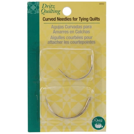 Dritz Quilting Curved Needles 4/Pkg-Size 2" & 2.5