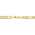 thumbnail image 4 of 10k Yellow Gold 6.75mm Concave Figaro Chain Necklace Pendant Charm, 4 of 9