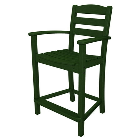 POLYWOOD® La Casa Cafe Recycled Plastic Counter Height Arm Chair