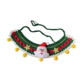 thumbnail image 1 of Collar de punto Salvador tejido a mano navideño para gatos y perros S, 1 of 10